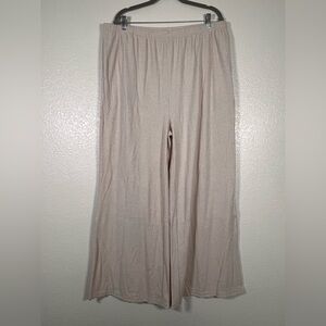 White Birch Cream Wide Leg Pants 2X fits like 3X or 4X TALL